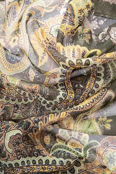 An Elizabetta long silk scarf will make any outfit you wear look fabulous. An intricate paisley pattern to give your look the perfect accent. 100% Made in Italy. Figure flattering size: Approx. 20” x 67". Years of trial and error taught us that this size scarf is one of the simplest to style and makes every woman look chic. 100% Silk Georgette: A lightweight, sheer crepe-style fabric characterized by its crinkly, pebbly texture and excellent drape that is often used in high-end fashion. It has a Long Silk Scarf, Trial And Error, Small Boutique, Scarf For Women, Naturally Dyed, High End Fashion, Paisley Pattern, Anniversary Sale, Sheer Fabrics