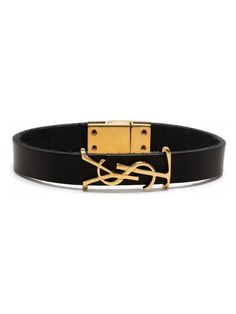 1000 SAINT LAURENT OPYUM BRACELET Yves Saint Laurent Bracelet, Saint Laurent Bracelet, Ysl Opyum Bracelet, Luxury Black Tarnish-resistant Bracelet, Designer Black Belts With Gold-tone Logo Plaque, Paris Logo, Black Leather Bracelet, Saint Laurent Paris, Gold Tone Metal