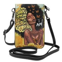 PRICES MAY VARY. Perfect Size:: The actual size of the black women's mini crossbody phone bag is about 4.5X7 inches (L x H), and the detachable shoulder strap can be extended to 47 inches to meet your daily use High Quality: The African women crossbody wallet is made of super high-quality soft leather, durable and advanced, lined with smooth fabric inside, lightweight and soft, greatly protecting the items in the bag from friction. Exquisite Design: The mobile wallet has a super magnetic flap, a Faux Leather Shoulder Phone Bag, Faux Leather Portable Shoulder Phone Bag, Portable Faux Leather Shoulder Phone Bag, Trendy Crossbody Phone Bag As Gift, Trendy Faux Leather Crossbody Phone Bag, Trendy Black Phone Bag For School, Trendy Leather Bag With Card Slots, Trendy Mobile Phone Bag For Personal Use, Trendy Leather Phone Bag For Gift