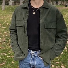 Semi Casual Mens Outfit, Different Men’s Aesthetics, Dark Mens Fashion Casual, Modern Men Fashion, Men’s Button Up Shirt Outfit, Black Overshirt Outfit, Mens Fashion Indie, Earthy Boy Aesthetic, Outfits For Men Aesthetic