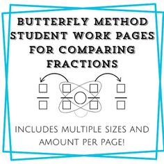 the butterfly method worksheet for comparing fractions and adding fractions to numbers