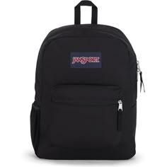 Enjoy functional simplicity at its finest with the JanSport Cross Town Backpack! School Clean Girl, Black Jansport, Teenage Aesthetic, School Clean, Jansport Superbreak Backpack, Modern Backpack, Purple Shampoo And Conditioner, School Must Haves