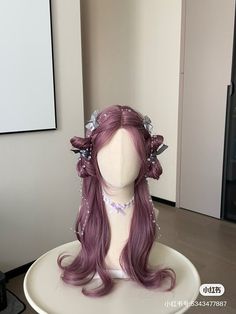 Aesthetic Fairy Hairstyles, Angelic Hairstyles Aesthetic, Fairycore Hairstyle Long, Angelcore Aesthetic Hairstyles, Blonde Hair Korean, Fantasy Hair Wigs & Extensions, Hair Stages, Hair Up Styles