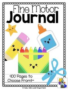 a book cover for the fine motor journal