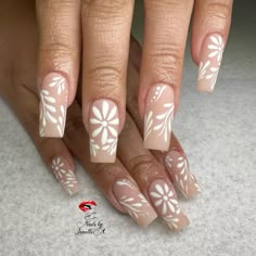 Gelx nails Cantarito Inspired Nails, Mexican Theme Nails Design, White Mexican Nails, Cielito Lindo Nails, Western Engagement Nails, Pink Talavera Nails, Mexican Style Nails Acrylic, Mexican Nails Designs Acrylic, Mexican Flower Nails