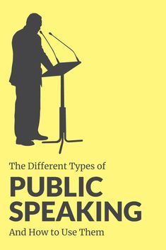 the different types of public speaking and how to use them, by john j miller