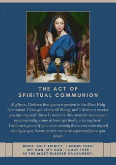 the act of spiritual communication with an image of mary magdalene