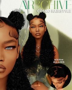 ar3chive | creating custom content for Sims 4 | Patreon Plumbobreezy Sims 4, Sims 4 Cc For Women, Cc Free Sims 4, Sims 4 Afro Puffs, Sims 4 Female Makeup Cc, Sims Alpha Cc Hair, Urban Sims 4 Hair, Brandy Sims Hair, Curly Hairstyles Sims 4 Cc