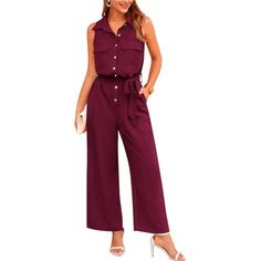 New Product *Size Tips: S=Us 4-6m=Us 8-10l=Us 12-14xl=Us 16-18xxl=Us 20 Women’s Jumpsuits Is Made From Soft And Lightweight Materials That Feel Cozy Against Your Skin, Which Provides Breathability *Trendy Style: Summer Clothes For Women/One Piece Outfits For Women/Wide Leg Jumpsuits For Women/Pants Rompers For Women/Dressy Casual Jumpsuits/Palazzo Jumpsuits With Belt/Sleeveless Rompers With Pockets/Button Up Jumpsuits For Women/Matching Jumpsuit For Women/Comfy Rompers For Women/Going Out Outfit Going Out Outfits For Women, Summer Clothes For Women, Summer Jumpsuits, Womens Summer Jumpsuits, One Piece Outfits, Wide Leg Jumpsuits, Comfy Romper, Palazzo Jumpsuit, Romper Long Pants