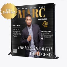 a man in a suit on the cover of marq magazine