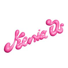 the word kenya is made up of pink balloons