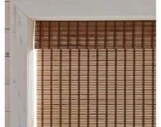 the bamboo blinds in this room are made out of wood