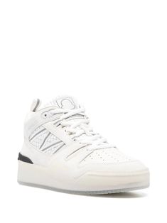 Moncler Pivot high-top Sneakers - Farfetch Leather Logo, Affordable Luxury, Sneakers White, High Top, Patch Logo, Lace Front, Calf Leather, Top Sneakers, High Tops