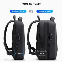 Travel, study, or work in style - look sharp and stay secure with this exclusive anti-theft USB laptop backpack for men. Whether you are going to school, university, the office, or out for a weekend getaway, this functional bag has got your back! Free global shipping - what are you waiting for? Cool Backpacks For Men, Business Travel Bag, Laptop Design, Waterproof Laptop Backpack, Anti Theft Bag, Business Backpack, Anti Theft Backpack, Backpack Pattern, Backpack Material