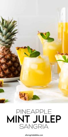 pineapple mint - julep sanggraa is an easy and delicious drink