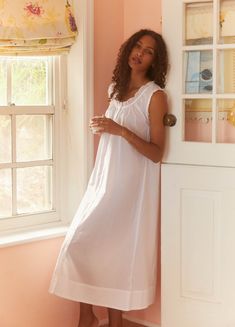 A family business, If Only If is obsessed with the classic nightgown from its timeless silhouette to the most special details. Crafted in 100% natural materials, these nightdresses are romantic, practical, and become even softer with every wash. The Jane Cotton Nightdress is soft and light, but has enough coverage to make her your go-to piece at bedtime. Fully buttoned from the scoop neck to hem with French-inspired cotton lace trimming on the neckline and armholes, the Jane is everything you ne Amanda Jones, Tennis Outfits, Tennis Tournament, Bride Flowers, Bridesmaid Style, Bridal Fashion Week, Tennis Clothes, If Only, Little White Dresses