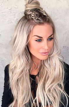 Half Up Half Down Dutch Braid Down Hairstyles For Long Hair, Long Hair Trends, Fishtail Braids, Hot Hair Styles, Long Blonde, Half Up Half Down Hair, Long Straight Hair, Half Up Hair, Formal Hairstyles