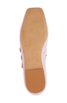 A trio of straps adds contemporary sophistication to this versatile flat shaped from smooth leather. Leather upper/synthetic lining and sole Imported Trendy Leather Flats With Buckle Closure, Flat Shapes, Womens Ballet Flats, Ballet Flat, Smooth Leather, Ballet Flats, Light Pink, Leather Upper, Ballet