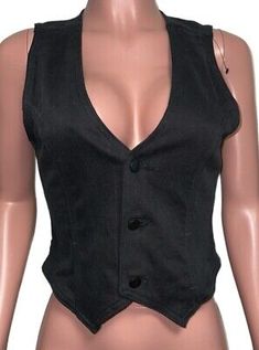 DL1961 black vest womens XS Metal button down Workplace Classy NWTS Steampunk | eBay Fitted Vest With Snap Buttons For Work, Fitted Sleeveless Vest With Buttons, Fitted Fall Vest With Snap Buttons, Fitted Denim Vest With Snap Buttons, Fitted Button-up Tank Top With Button Closure, Casual Fitted Party Vest, Fitted Fall Tank Top With Button Closure, Fitted Tank Top With Button Closure For Fall, Fitted Button-up Vest With Buttons