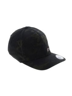 a black baseball cap with camo print on the front