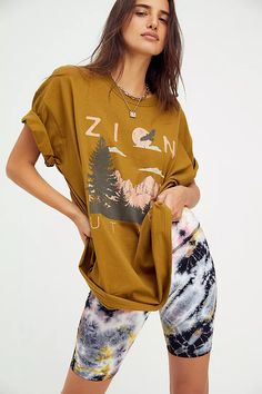 Zion Tee Dress | Free People Happy Tees, Oversized Graphic Tee, Boho Style Dresses, Vintage Inspired Design, Tee Dress, Graphic Tees Women, Boho Clothing, Free People Dress, Boho Outfits