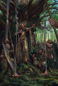 Celtic Druid Art, Celtic Fantasy Art, Even Amundsen, Eyes Looking Down, Celtic Druids, Celtic Mythology