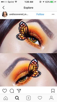 Butterfly Eye Makeup, Makeup Wings, Medieval Fairy, Maquillaje Aesthetic, Graphic Makeup, Swag Makeup