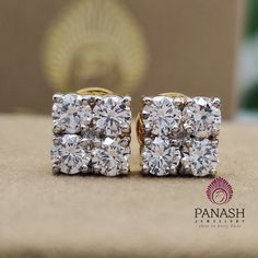 Discover timeless elegance with our Round Moissanite Diamond Stud Earrings. Crafted in 14K solid gold, these simple yet stunning engagement earrings for women feature a square shape, perfect for a touch of luxury every day. Ideal gift for her. 𝐃𝐈𝐀𝐌𝐎𝐍𝐃 𝐈𝐍𝐅𝐎𝐑𝐌𝐀𝐓𝐈𝐎𝐍: 𝐒𝐭𝐨𝐧𝐞 𝐓𝐲𝐩𝐞 : Moissanite  ( Test Positive In Diamond Tester ) 𝐃𝐢𝐚𝐦𝐨𝐧𝐝 𝐂𝐥𝐚𝐫𝐢𝐭𝐲 : VVS-VS 𝐃𝐢𝐚𝐦𝐨𝐧𝐝 𝐏𝐨𝐥𝐢𝐬𝐡 / 𝐒𝐲𝐦𝐦𝐞𝐭𝐫𝐲 - Excellent / Excellent 𝐀𝐥𝐥 𝐒𝐭𝐨𝐧𝐞 𝐒𝐡𝐚𝐩𝐞, 𝐖𝐞𝐢? Stud Design, Square Stud Earrings, Engagement Earrings, Interesting Conversation, Vs Diamond, Square Earrings Studs, Charm Making, Square Stud, Stud Earrings For Women