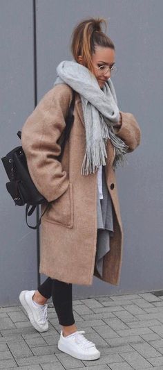 Winter Outfits 2019, Doc Martens Outfit, Tan Coat, Winter Outfits Cold, Cute Winter Outfits, Winter Outfits For Work, Casual Winter Outfits, Basic Outfits