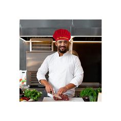 Features:Spefications:Dimensions:Assembly:Warranty: Color: Red | Prep & Savour Personalized Chef Hats Men Women Adjustable Adult Cooking Hat in Red, Size 2.0 W in | Wayfair Chef Cap, Chef Hats, Chef Hat, Chefs Hat, Kitchen Aprons, Colour Red, Look Plus, Hats For Men, Chef