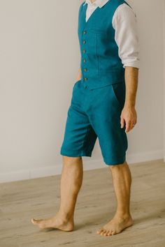 "Our smart casual shorts for men are handcrafted to perfectly fit each person's unique body measurements. We take pride in the fact that no factory processes are used in creating our linen clothes for men. Each pair of linen shorts is carefully crafted with care and attention to every detail. SIZING After you place your order, I will email you to request your measurements, ensuring a perfect fit for this smart casual shorts. It will be tailored specifically to match your unique body shape. THE P Wedding Shorts Men Grooms, Wedding Shorts Men, Linen Clothes For Men, Smart Casual Shorts, Wedding Shorts, Picture Dark, Linen Wedding Dress, Dark Ocean, Fairy Cosplay