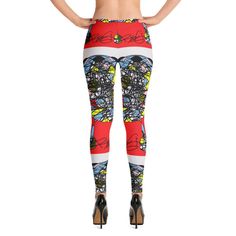 A Girl in the Red Sea - Leggings, spandex, polyester Black And White Abstract Art, White Abstract Art, The Red Sea, Spandex Leggings, Red Sea, Black And White Abstract, A Girl, Polyester Spandex, Abstract Art