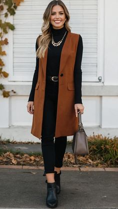 Cozy Casual: 15 Effortless Fall Outfit Ideas for Women - TecArticles Fall Outfits For Party, 60 Degree Weather Outfit Fall Work, Fall 2024 Outfits Women Over 40, Dressy Casual Outfits For Women, Black Panta, Winter Professional Outfits, Business Professional Outfits Women, Fall Business Outfits, Casual Fall Outfits For Women