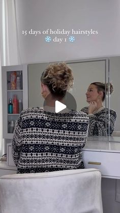 Alyssa Thrash on Instagram: "Holiday hairstyle have arrived ❄️🤍 I loveee this curly slicked back bun!! 

Holiday hairstyles | hairstyle inspo | easy hairstyles | hair tutorial | fine hairstyles | hair hack | slicked back bun" How To Do Slick Back, Slicked Back Bun, Fine Hairstyles, Slick Back Bun, Easy Bun, Easy Bun Hairstyles, Hair Upstyles, Hairstyle Inspo