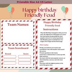 a birthday card with balloons on it and the words happy birthday freud written in red