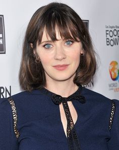 The Best Haircut for Your Face Shape #purewow #face #hair #style #beauty #haircut #hairstyle #celebrity #zoeydeschanel Zooey Deschanel Hair Short, Zooey Deschanel Hair, Hairband Hairstyle, Facial Shapes, Oblong Face Hairstyles, Style Bangs, The Best Haircut, Oblong Face Shape, Haircut For Face Shape