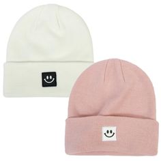 PRICES MAY VARY. 【Premium Quality Material】: Our beanie hat for men and women with a smiley face is made of 100% premium acrylic, ensuring maximum comfort, softness, and durability. 【Perfect Fit】: Our knit winter beanie hats come in a pack of 2 with different colors to match any outfit and are designed to fit all head shapes and sizes. With a length of 11.41 inches and a width of 8.26 inches, our warm beanie hat is perfect for Couples. 【 Beanie for Wide Occasions】- The ski beanie is perfect for Best Presents For Men, Ski Beanie, Cute Beanies, Winter Hats For Men, Mens Beanie, Winter Hats Beanie, Slouchy Beanie, Winter Beanie, Hat For Man