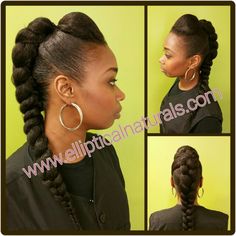 Natural Mohawk, Relaxed Hair Journey, Natural Updo, Sleek Ponytail Hairstyles, Curly Crochet Hair Styles, Black Ponytail Hairstyles, Feed In Braids Hairstyles