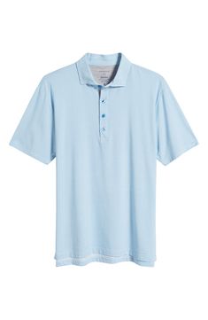 Soft cotton and silky lyocell bring exceptional comfort to an all-activity golf polo that offers lots of stretch and resists wrinkles to keep you looking smart. Button half placket Hidden-button collar Short sleeves 63% cotton, 27% lyocell, 10% spandex Machine wash, tumble dry Imported Classic Spring Polo Shirt For Golf, Cotton Golf Polo Shirt With 4-way Stretch, Golf Polo, Wrinkles, Golf, Short Sleeves, Nordstrom, Bring It On, Spandex