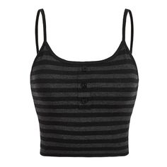 Black Striped Tank Top Add a touch of style to your wardrobe with our Black Striped Tank Top. Made with high-quality materials, this tank top features a sleek black and white striped design that will elevate any outfit. Comfortable and versatile, it's perfect for any occasion. Upgrade your look today! Size:S:?Bust: 76cm/ 29.9. in, Length: 26cm/ 10.2 inM:?Bust: 80cm/?31.5?in, Length: 27cm/ 10.6 inL:?Bust: 86cm/ 33.9 in, Length: 28cm/ 11.0 inMaterial:?Polyester Dream Clothes T-shirts & Tank Tops, Clothes Grunge, Black Cami Top, Spaghetti Strap Crop Top, Stripe Outfits, Estilo Preppy, Spaghetti Strap Top, Y2k Clothes, Estilo Punk