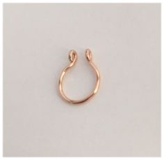 1Pc Faux Septum Ring  non piercing body jewelry (cheater jewelry) Choose size (diameter) and material to use from dropdown menu 6mm 22 Gauge = Snug Dainty 14k Yellow Gold Filled  14k Rose Gold Filled  Sterling Silver .925 Fake Septum Ring, Faux Septum Ring, Faux Septum, Silver Bodies, Cute Piercings, Septum Jewelry, Nose Ring Stud, Jewelry Inspo, Yellow Rose