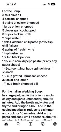 Calabrian Chili Paste, Tiny Pasta, Calabrian Chili, Wedding Soup, Pasta Shapes, Chili Flakes, Fresh Thyme, Baby Spinach, Grated Parmesan Cheese