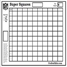 a printable football score sheet with squares