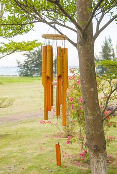 bamboo wind chimes Wind Chimes Aesthetic, Wood Wind Chimes, Earth Creature, Windchimes Outdoor, Garden Wind Chimes, Wind Chain, Wind Garden