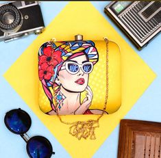 Handmade printed clutches for women  Size - 6.5 x 6 inches  Gifts for her Trendy Handmade Clutch As Gift, Yellow Rectangular Clutch As Gift, Yellow Rectangular Clutch For Gift, Trendy Pouch Clutch As Gift, Retro Pouch Clutch As Gift, Handmade Yellow Rectangular Clutch, Fabric Clutch, Clutches For Women, Frederick Md