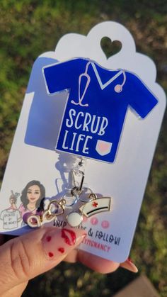 Nurse Badge Reel Scrub Nurse, Being Extra, Nursing Accessories, Scrub Life, Scrubs Nursing, Nurse Badge Reel, Nurse Badge, Nurse Life, Uv Resin