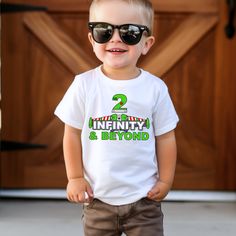 Two Infinity and Beyond Shirt, Infinity And Beyond Shirt, Woody Personalized T-Shirt,, Toy Story Birthday Party Tee, 2nd Birthday, Toy Story Experience the ultimate in comfort with our top-quality, ultra-soft shirts! 😍 Crafted from the finest vinyl and expertly pressed with a professional-grade heat press for that premium feel. Before ordering, be sure to check out our color and size charts. Since each shirt is made to order based on your selections, we only accept returns or exchanges for orde Two Infinity And Beyond Birthday Favors, 2nd Birthday Toy Story, Two Infinity And Beyond Birthday, Beyond Birthday, Story Birthday, Toy Story Birthday Party, Toy Story Birthday, Second Birthday, Baby Ideas