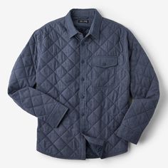 This robust layer isn't only about insulation  it's crafted to feel relaxed and look effortlessly stylish to boot. The Ridge features heathered cotton flannel with stitch-through diamond quilting that packs just the right amount of lightweight fill to ensure you stay warm without any unnecessary bulk. Perfectly suited to jacket duty just as well as it handles all-day layering over your favorite Sturdy Tee, thanks to rugged details like tonal workwear buttons and precise interior finishing..View Bespoke Post, Rugged Style, Mens Fall, Diamond Quilt, Cotton Flannel, Light Jacket, Flannel Shirt, Stay Warm, Insulation