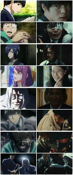 the many faces of anime characters