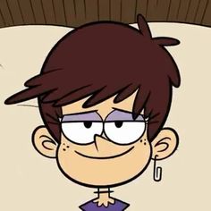 an animated image of a boy with glasses